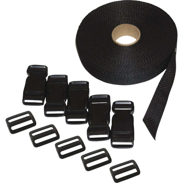 Grab 'N' Go Polypro Straps With Side Squeeze Buckles & SlipLoks Pack of 10