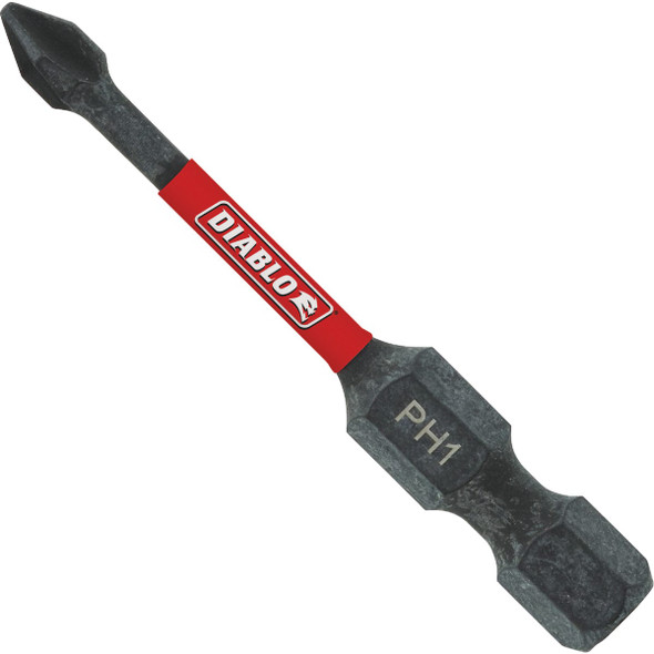Diablo 2 In. Phillips #1 Impact Screwdriver Bit DPH12B Pack of 50