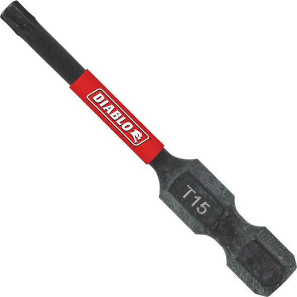 Diablo 2 In. T15 Torx Impact Screwdriver Bit DT152B Pack of 50