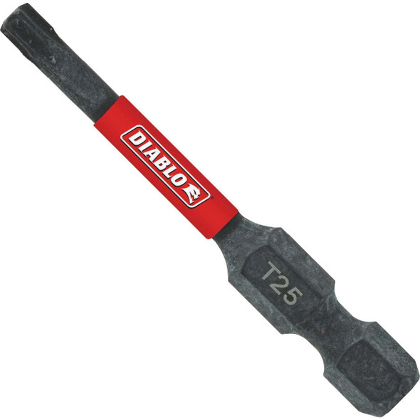 Diablo 2 In. T25 Torx Impact Screwdriver Bit DT252B Pack of 50