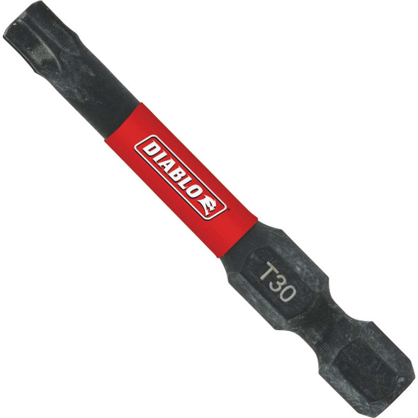 Diablo 2 In. T30 Torx Impact Screwdriver Bit DT302B Pack of 50