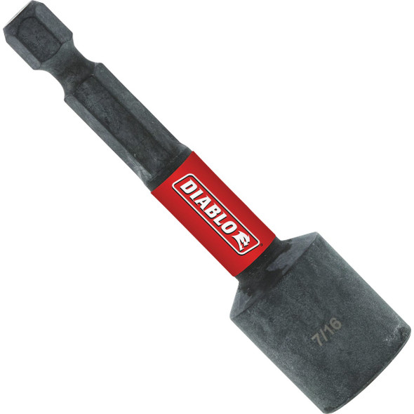 Diablo 7/16 In. x 2-9/16 In. Magnetic Impact Nut Driver DNTSL716B Pack of 50
