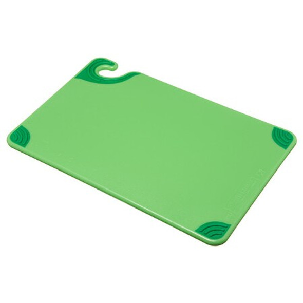 San Jamar Cutting Board,12x18,Green CBG121812GN