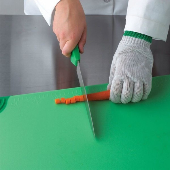 San Jamar Cutting Board,12x18,Green CBG121812GN