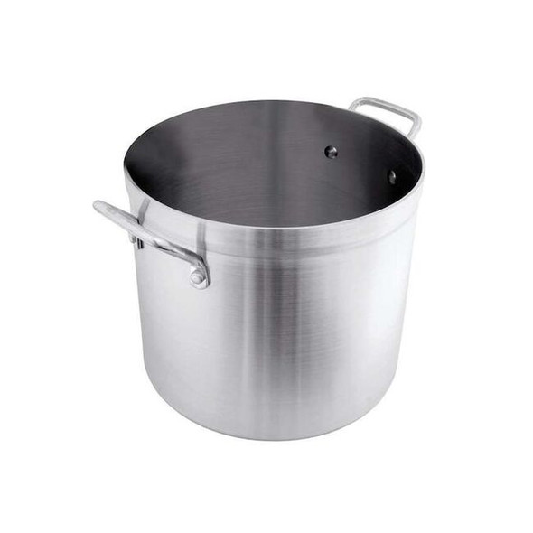 Crestware Stock Pot,12 in Dia,Aluminum POT20