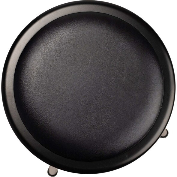 National Public Seating Black Vinyl Stool,30",Welded Tube Leg 6430-10