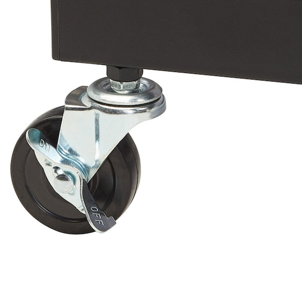 Oklahoma Sound Media Cart,40.5 in H,Black; Ivory PRC200 Oklahoma Sound Media Cart,40.5 in H,Black; Ivory PRC200