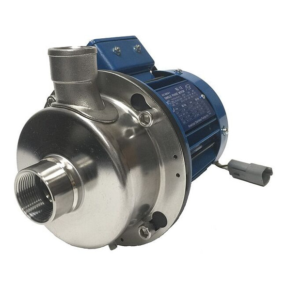 American Stainless Pumps CentrfPmp,1 hp,SS,1",BunaN/Carbon/Cramic FDP5AL