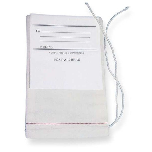 Midwest Pacific Drawstring Mailing Bag w/Tag,12x8",PK100 MP-812MB1