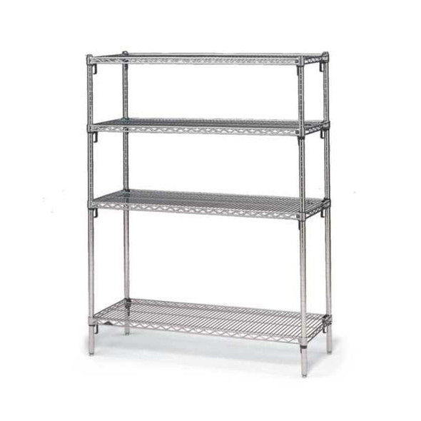 Metro Shelf Divider, 18"D x 18"W x 8"H, Chrome DD18C-1PK