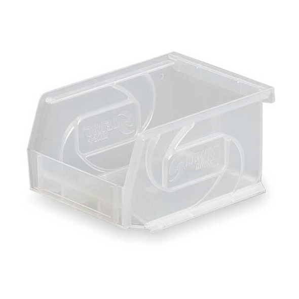 Lewisbins Hang and Stack Bin,Clear,PP,3 in PB54-3 Clear Lewisbins Hang and Stack Bin,Clear,PP,3 in PB54-3 Clear