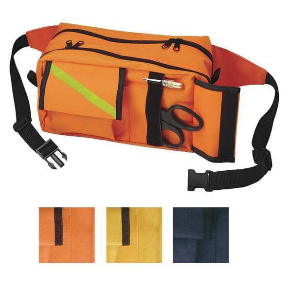 Emi Fanny Pack, Nylon, Orange, 10 in L x 6 in W x 5 in H 442 ORANGE