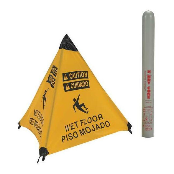 Handy Cone Handy Cone, 18 in Height, Nylon, English, Spanish 17194I