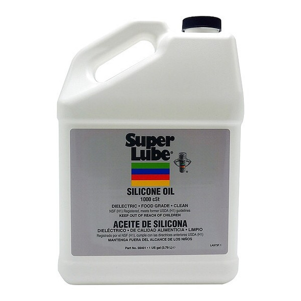 Super Lube 1 gal Jug, Silicone Oil, 1,000 ISO Viscosity 56401