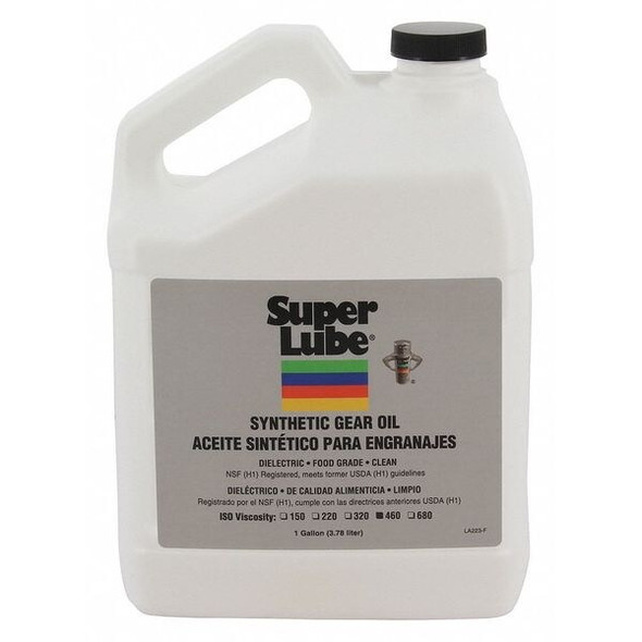 1 gal. Gear Oil Bottle, 460 ISO Viscosity, 140 SAE, Translucent Clear