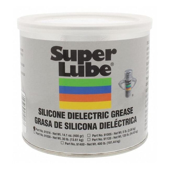 Super Lube 400g Translucent White Silicone Di-Electric Grease Can 91016