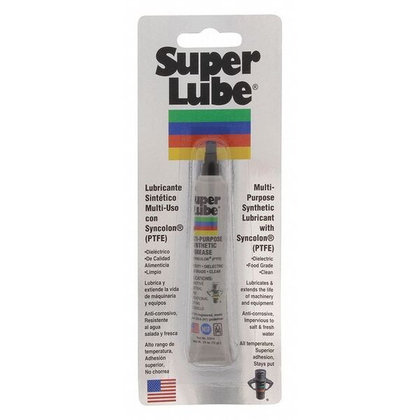 Super Lube 0.5 oz., Tube, Synthetic, White 21010