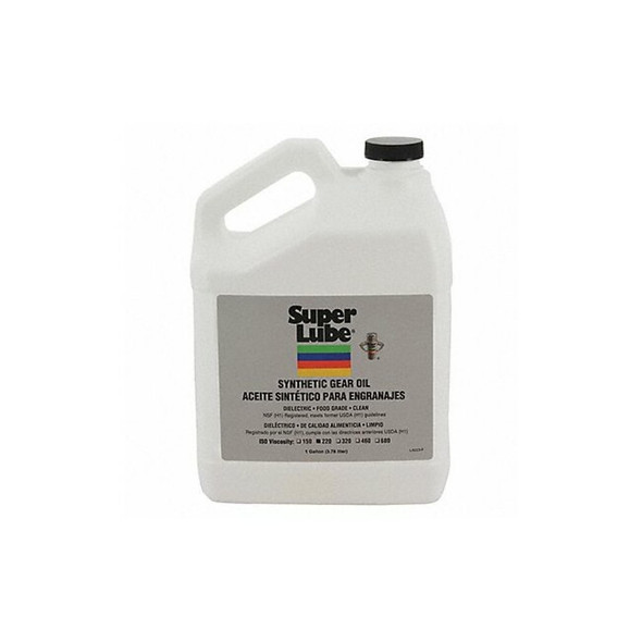 1 gal. Gear Oil Bottle, 220 ISO Viscosity, 90 SAE, Translucent Clear