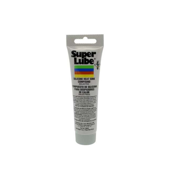 Grease, 3 oz, Tube, Silicone Base, 500 Degrees F Max Op Temp, Not Rated, White