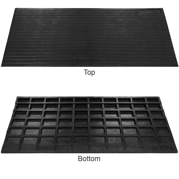Electriduct Rubber Threshold Ramp,1300 lb Load Cap. CR-RPS-EX-THR-2.8