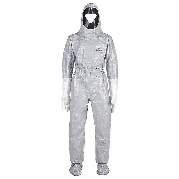 Dupont Hooded Coverall,Liquid Tight,XL TF611TGYXL000111