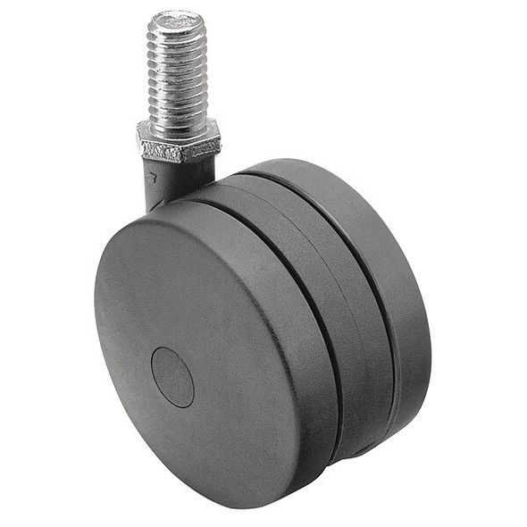 100mm Non-Marking Nylon Swivel Caster, No Brake, Loads Up To 225 lb