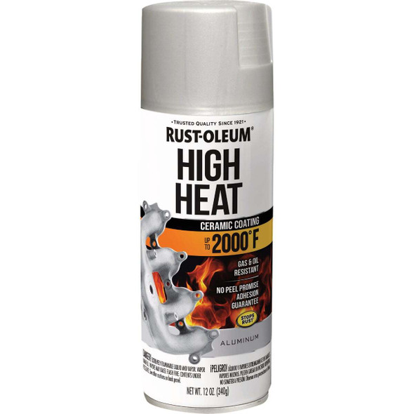Rust-Oleum Stops Rust Flat Aluminum 12 Oz. High Heat Spray Paint 248904