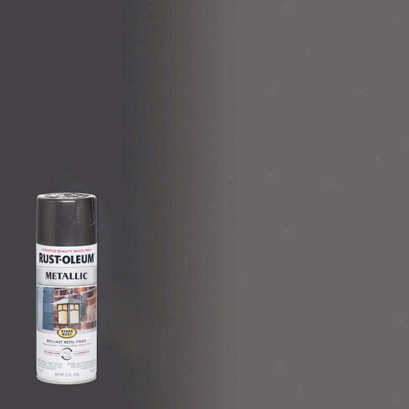 Rust-Oleum Stops Rust 11 Oz. Metallic Spray Paint, Charcoal 244228