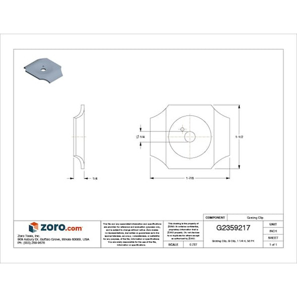 Manufacturer Varies Grating Clip, For Screw Size 1/4 in, 316 Stainless Steel, 50 PK XSSGG1B