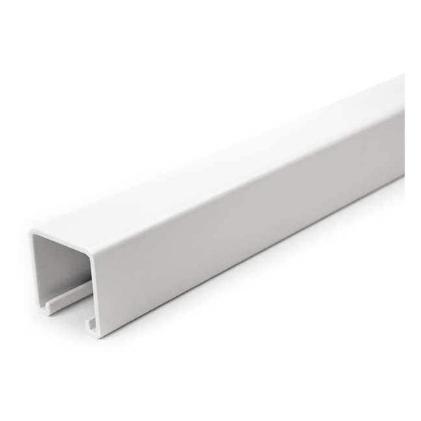 Single Channel Strut, Solid, Steel, Painted, None Hole Size, White