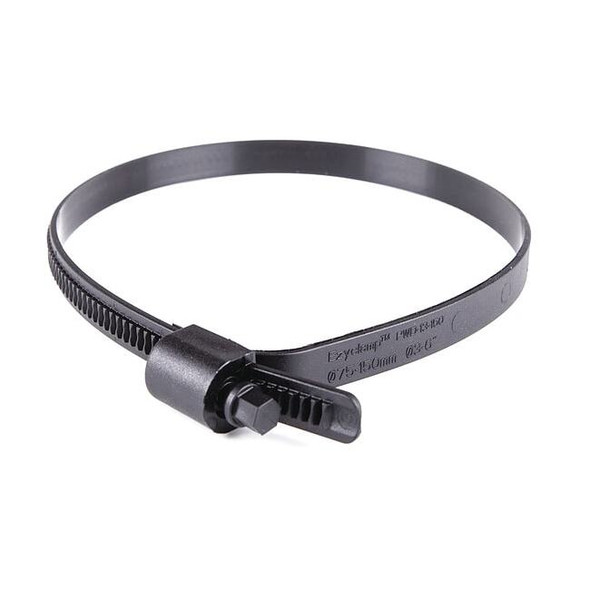 Worm Gear Hose Clamp, Plastic, Hex, PK10