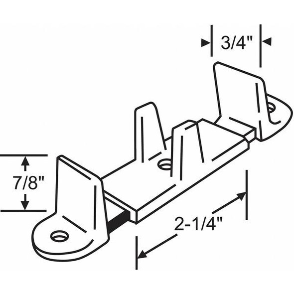 Manufacturer Varies Guide, Tan, 3/4 in W, 7/8 in L, PK2 8-294-2