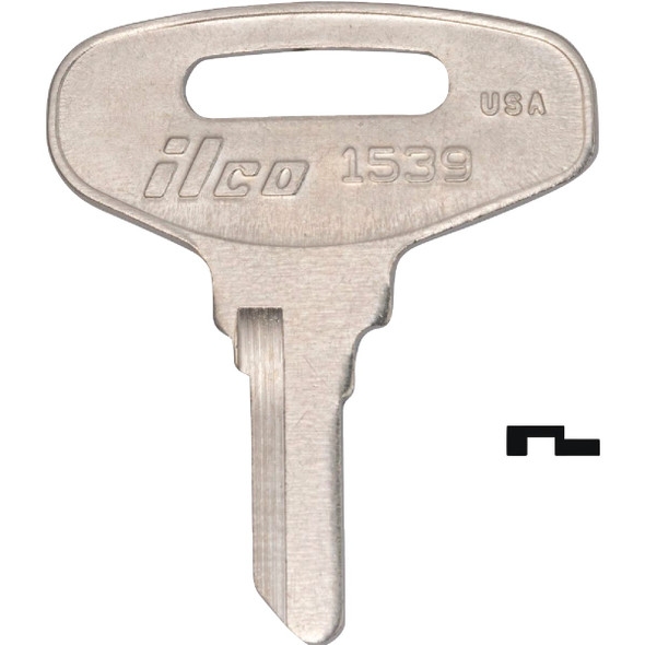Ilco 1539 Kubota Trac Key (10-Pack) IAA00017342