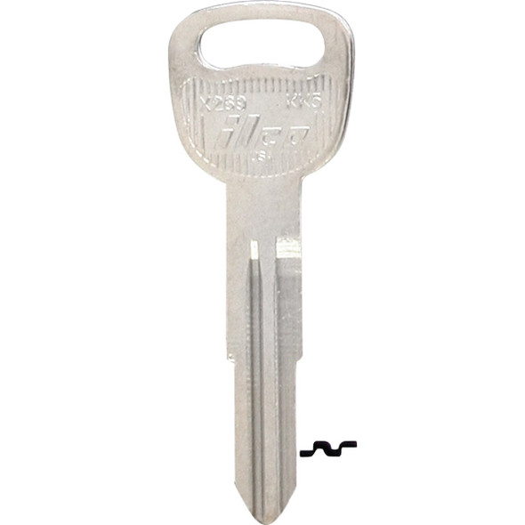 ILCO Kia Nickel Plated Automotive Key, KK5 / X269 (10-Pack) IAF00007332