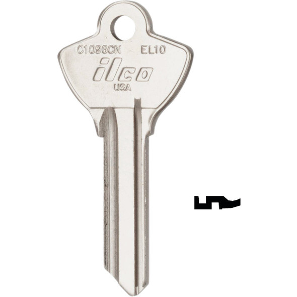 ILCO Elgin Key Blank, C1096CN (10-Pack) IAL3822600B