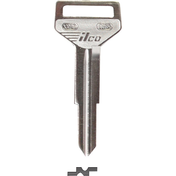 ILCO Toyota Nickel Plated Automotive Key, TR39 / X151 (10-Pack) IAF01116002