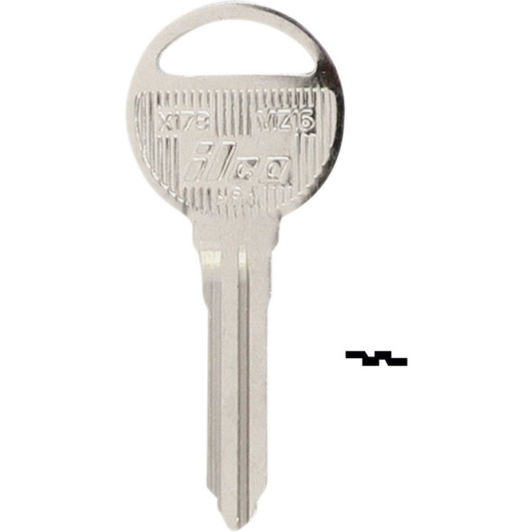 ILCO Mazda Master Key Blank, X178 (10-Pack) IAF01179002
