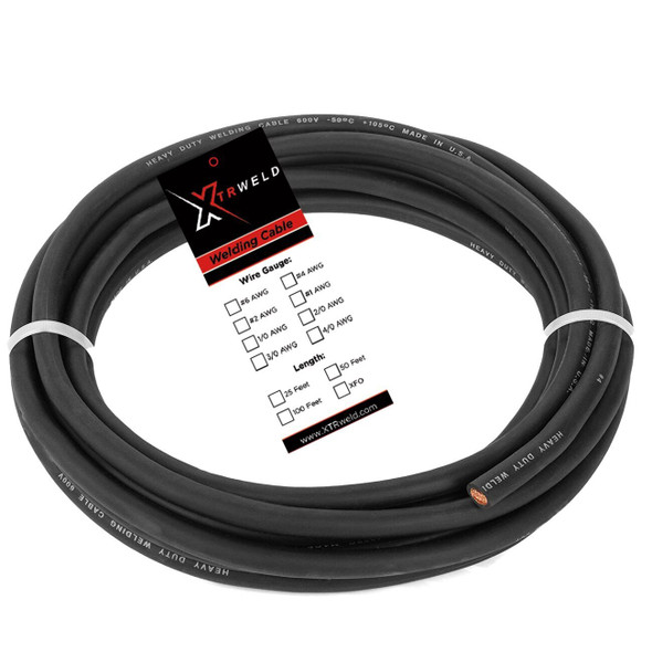 WCSN6B-25CL XTRweld Select Welding Cable, 600V, #6 AWG, 25' Cut Length