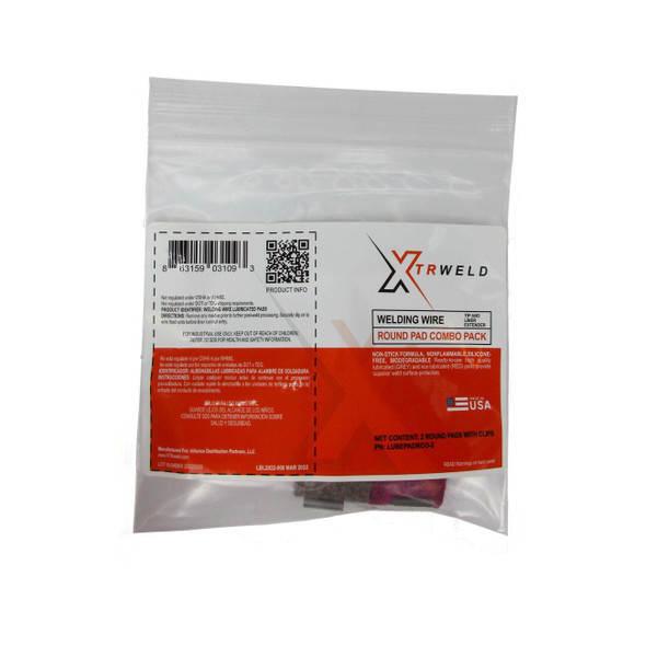 LUBEPADRCO2 XTRweld Lube Pad w/ Clip Combo Pack (1 Treated & 1 Non-Treated) LUBEPADRCO2 XTRweld Lube Pad w/ Clip Combo Pack (1 Treated & 1 Non-Treated)