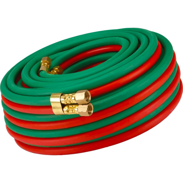 XTRHTWR14BB-50 XTRweld, Twin Hose, R Grade, BB Fittings, 1/4 Inch Dia, 50 ft L