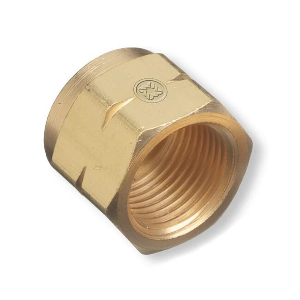 72 PKGD: CGA 555, Butane, Propane, HEX NUT, 25/pack