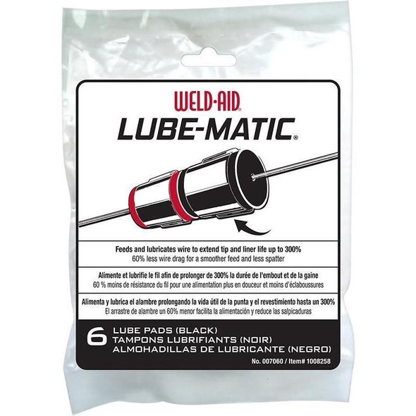 007060 Weld-Aid Lube-Matic® Kleener Pads, Black