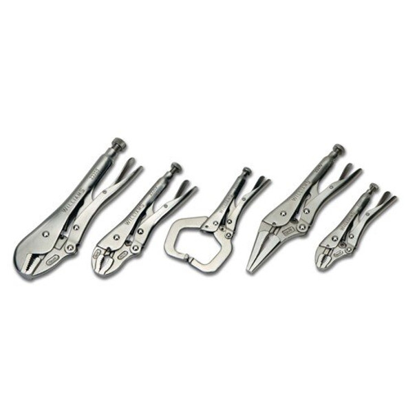 23076 Williams Locking Plier Set, 5 Pieces