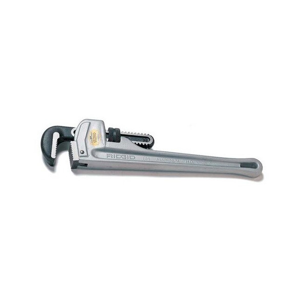 R47057 Ridgid Pipe Wrench, Straight, 2 Inch Capacity, 12 Inch OAL, Aluminum