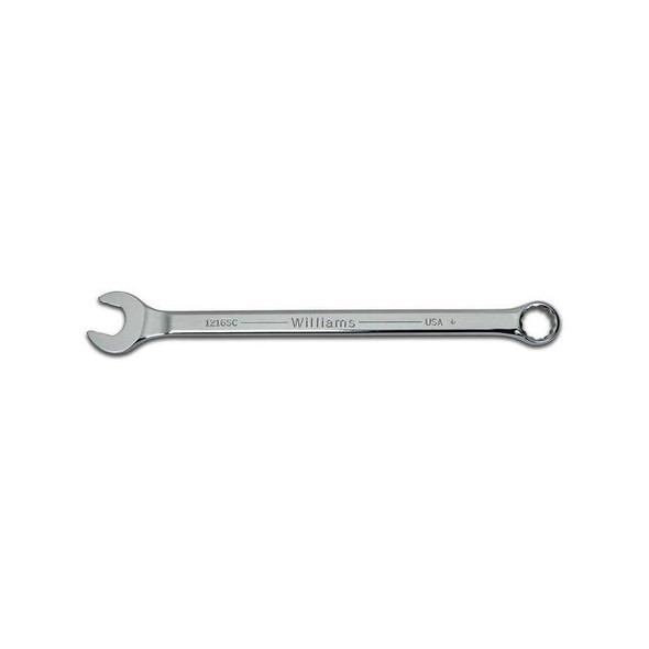 1218SC Williams Combination Wrench, 9/16 Inch Opening, Rounded, 8 3/4 Inch OAL