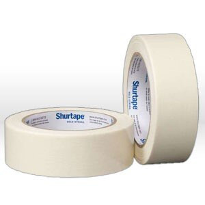 101008 Shurtape Masking Tape, 2"x 60 yds, Natural, 5 mil