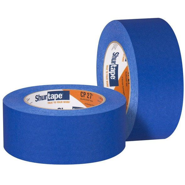 202880 Shurtape CP 27® Blue Painter's Tape, 2" x 60 yds, Blue, 5.7 mil