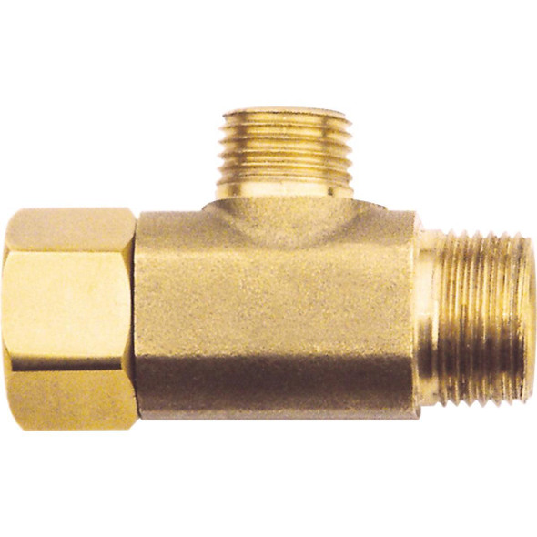 456278 1/2 In. FIP x 1/2 In. MIP x 1/4 In. OD Brass Extender Tee