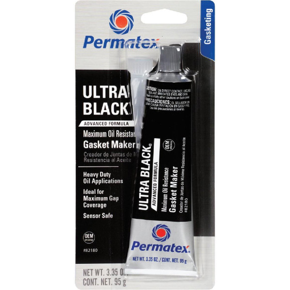 82180 Permatex 3 Oz. Ultra Black Silicone Gasket Maker