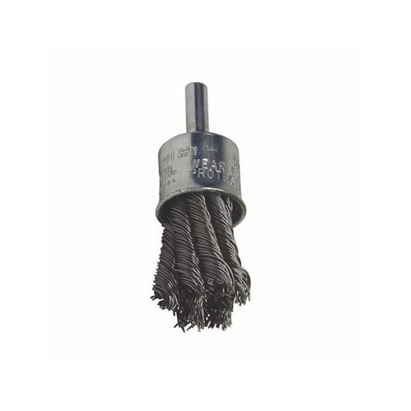 99099 Osborn END BRUSH-KNOT STYLE (3/4" ODx.020" STEELx1/4" SHANK){Clamshell}
